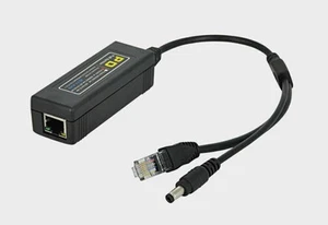 48V to 12V High quality 25.5W POE Adapter POE Splitter Power supply for PTZ CAM - Afbeelding 1 van 2