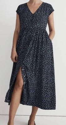 Vestido midi Madewell con botones delanteros en margaritas Campden talla S Foto 1 de 4