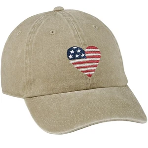 Gorra de béisbol I Love USA Flag Heart - Imagen 1 de 5