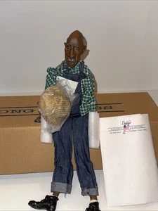 Daddy Long Legs doll "Ezra" with removable  straw hat  W/ COA 1991 - Imagen 1 de 18