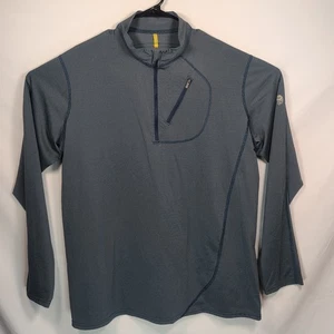 Pullover Mountain Hardwear 1/4 Cremallera Manga Larga Para Hombre XL Azul Exterior Usado en Excelente Condición - Imagen 1 de 8