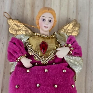 Avon Angelo Vittoriano Pietra Nascita Luglio Ornamento Simulato Rubino Vintage 1996 - Foto 1 di 8