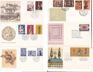 GREECE 1974 LOT OF 6 FDCs, MNH - Picture 1 of 1