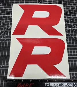 Honda HRC ATC TRX RACING R Gas Petro Fuel Tank Fender Stickers Decals 250R 1985 - Picture 1 of 1