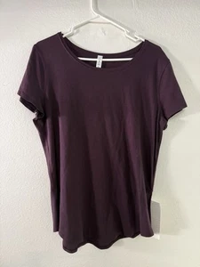Camiseta Lululemon Borgoña Mujer Crew Recortada Manga Corta NUEVA CON ETIQUETAS NUEVAS Talla 10 - Imagen 1 de 5