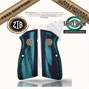 Empuñaduras Zib serie madera laminada empuñaduras de pistola para Browning HPSPORT, logotipo de metal - Imagen 1 de 7