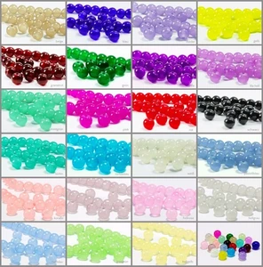 Perline Di Vetro 4/6/8/10mm Rotonde 50/100 Pezzi Qualità - Perline Fai Da Te - Bild 1 von 24
