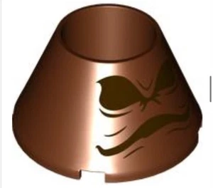 LEGO® LEGO® Part 4742pb005 - Dark Brown Eyes and Mouth HP Sorting Hat Face - Picture 1 of 1