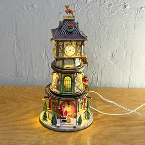 Torre Reloj Navidad Lemax - 45735 - Probado Y Funcionando - Ver Video LEER Desc - Imagen 1 de 12