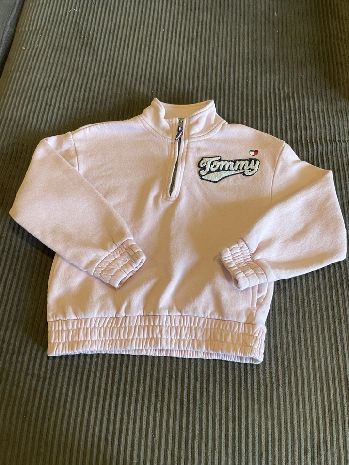 Tommy Hilfiger Niñas Rosa Pullover Top Talla M 8-10 Foto 1 de 4