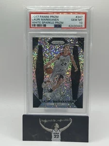 2017-18 Panini Prizm White Sparkle Lauri Markkanen #247 PSA 10 GEM MT Rookie RC - Picture 1 of 1