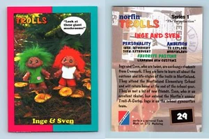 Inge & Sven #29 Norfin Trolls Series 1 Collect-A-Card 1993 Trading Card - Picture 1 of 1