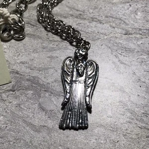 Cuchara de Plata Joyería Ángel Collar Cadena Ajustable 16-18" - Imagen 1 de 7