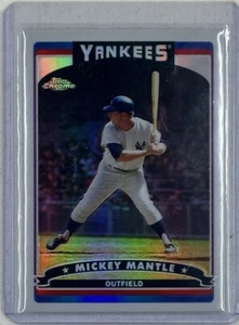 Rifrattore Topps Chrome Mickey Mantle #7 2006 - Foto 1 di 2