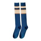 Women Contrast Color High Sports Casual Sock Autumn Spring Breathable Socking