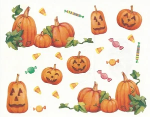 PEGATINA DE BLOQUE Creative Memories - HALLOWEEN, JACK-O-LANTERNS, CALABAZAS, LOLLIES - Imagen 1 de 1