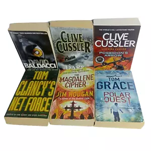 6 x Thriller Suspense Mystery Action Spy Espionage War Small Paperback Fiction - Picture 1 of 10