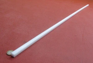 Delrin Acetal Bar 1/2" (.500") Thick x 1/2" Wide x 48" Long White - Picture 1 of 4