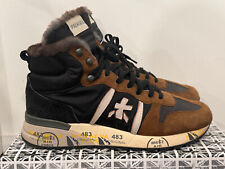 Premiata Jeff 5510 High Top Sneakers Wool Fur Men's Size 10.5 / 44 Winter Casual