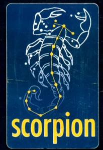2000 Escorpio, zodiaco, horóscopo, signo zodiacal, Rumania, tarjeta telefónica usada - Imagen 1 de 2