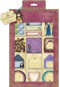 Docrafts Santoro Gorjuss Embellishment kit 81 pieces Mini Envelopes clips Frames - Picture 1 of 1