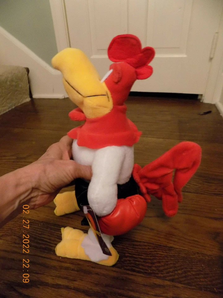 Foghorn Leghorn Peluche Looney Tunes Boxer Rojo Guantes Satén Pantalones Cortos Gallo con etiqueta  Foto 1 de 4