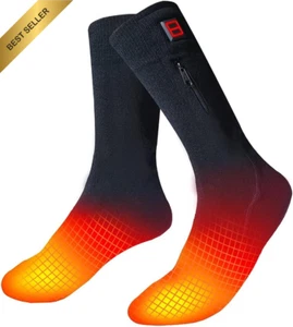 Rechargeable Heated Socks Men Women for Cold Winter Activities - Picture 1 of 12