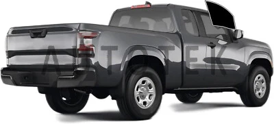 Filme PreCut dianteiro duas portas janelas tonalidade para Nissan Frontier King Cab 2022-2025 - Imagem 1 de 4