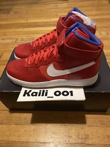 Nike Air Force 1 HI Premium Size 12 Bobbito 318431-661 High Red Af1 B - Picture 1 of 8