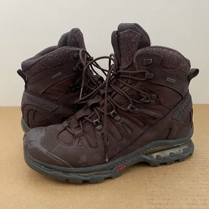 SALOMON QUEST GORE-TEX ADVANCED cioccolato prugna e nero taglia 9 marrone scamosciato 4D GTX - Foto 1 di 10