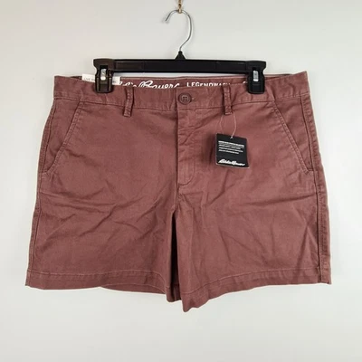 Pantalones Cortos Eddie Bauer Boyfriend tiro medio para Mujer 12 Legend Lavado Elastizado Redwood Nuevos con Etiquetas Foto 1 de 4