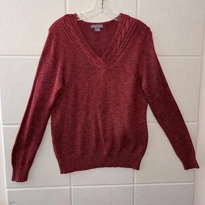 Suéter Pullover Para Mujer Laura Scott Tejido por Cable Talla Grande Manga Larga Foto 1 de 4
