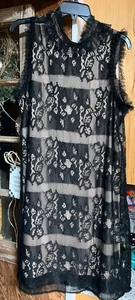 MAXX STUDIO SPECIALTY PRODUCTS SIZE L LINED LACE DRESS $138 BELOW KNEE - Picture 1 of 10