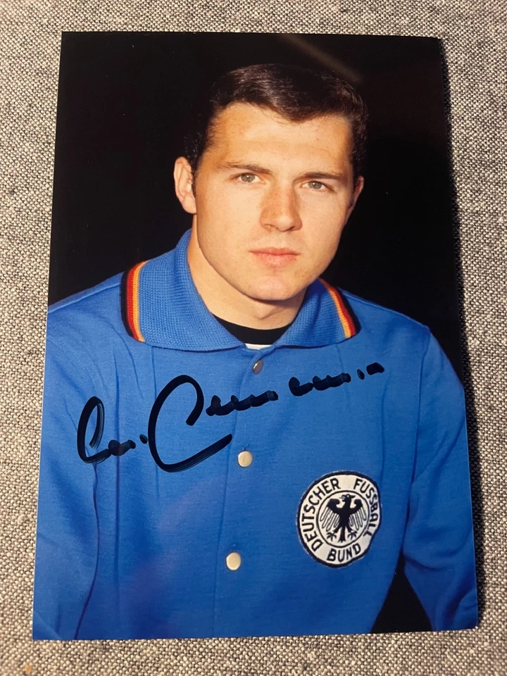 Franz Beckenbauer (+)  TOP DFB Autogrammfoto Bayern München HSV WM EM LEGENDE AK - Bild 1 von 1