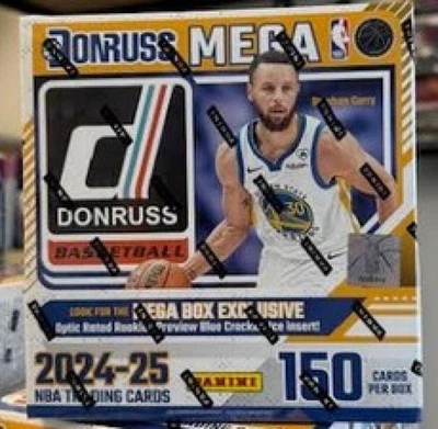 Mega caja de baloncesto Donruss NBA 2025 150 tarjetas selladas de fábrica por caja Foto 1 de 2