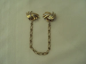 CLIP SUÉTER VINTAGE HECHO A MANO TONO DORADO #VA - Imagen 1 de 3