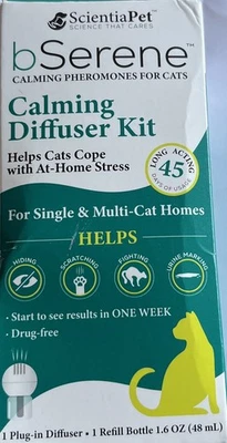 ScientiaPet bSerene Multi-Gato Calmante Difusor y Repuesto 48 ml Foto 1 de 2