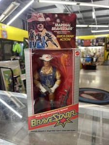 Figura de acción Mattel Marshal Bravestarr Quick-Draw Wild West 1986 de colección sin perforar - Imagen 1 de 10
