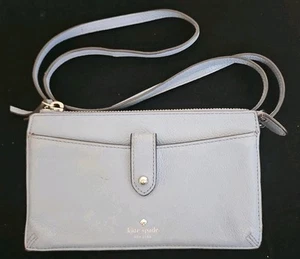 Kate Spade Crossbody Jackson Blue Geldbörse, WLRU6003 Neu ohne Etikett, Defekt - Bild 1 von 11