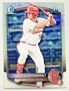 2025 Bowman - Chrome Prospects #BCP-22 JJ Wetherholt Mojo Refractor (RC) - Picture 1 of 2