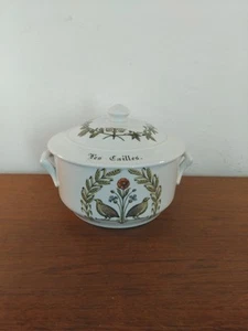 Terrina vintage Limoges Francia Porcelaine D’Auteuil, con tapa, 23 cms diámetro (b) - Imagen 1 de 19