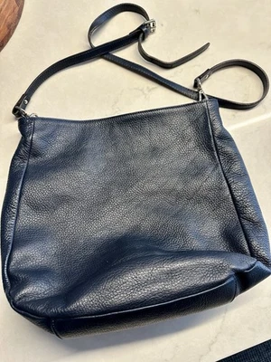 Bolso de mano bandolera Hobo de hombro de cuero azul Gianni Chiarini Foto 1 de 4