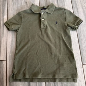 Boys Polo Ralph Lauren School Uniform Shirt Green Size 5 - Picture 1 of 4