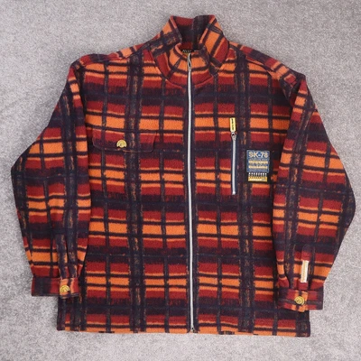 Jaqueta xadrez vintage rara anos 90 Pelle Pelle Marc Buchanan XL multicolorida manga longa - Imagem 1 de 4