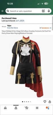 Conjunto Fire Emblem Three Housss Edelgard Plus Peluca Disfraz Disfraz Traje de Halloween Foto 1 de 3