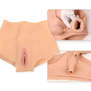 Künstliche gefälschte vaginale verstellbare Silikon Shapewear Cosplay Transgender Höschen - Bild 1 von 7