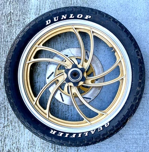 Dunlop Motorcycle Front and Back Tires and Rims - Picture 1 of 8