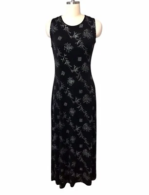 Vestido de Noche Ronni Nicole Vintage Años 90 Brillante Capricho Acetato Talla 10 Foto 1 de 4