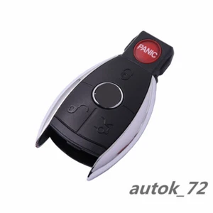 For Mercedes Benz E C R CL GL SLK 4 Buttons Remote Key Case Shell Chain Fob - Picture 1 of 4