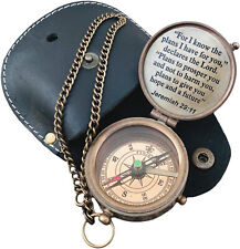 Brass Compass Engraved with For I Know Graduation Gift for boys and Girls